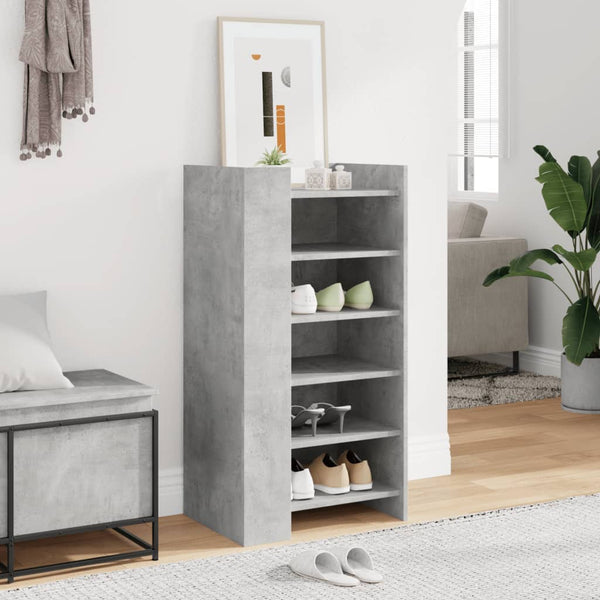 Schuhschrank Betongrau Holzwerkstoff