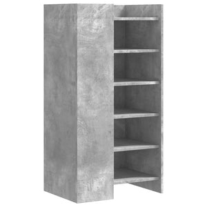 Schuhschrank Betongrau Holzwerkstoff