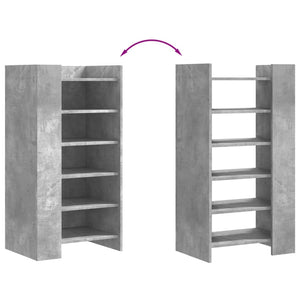 Schuhschrank Betongrau Holzwerkstoff