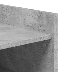 Schuhschrank Betongrau Holzwerkstoff