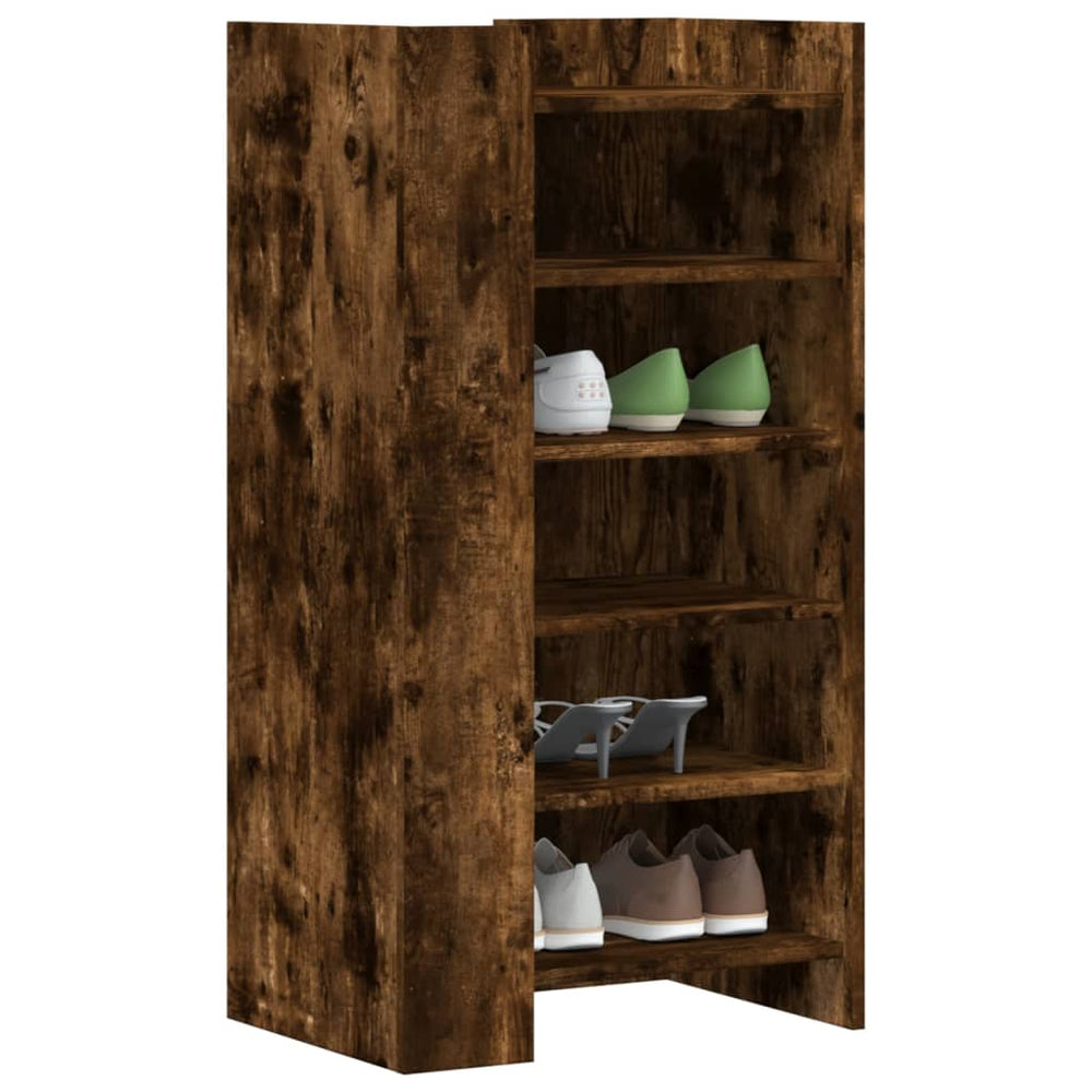 Schuhschrank Räuchereiche 52x37,5x100 cm