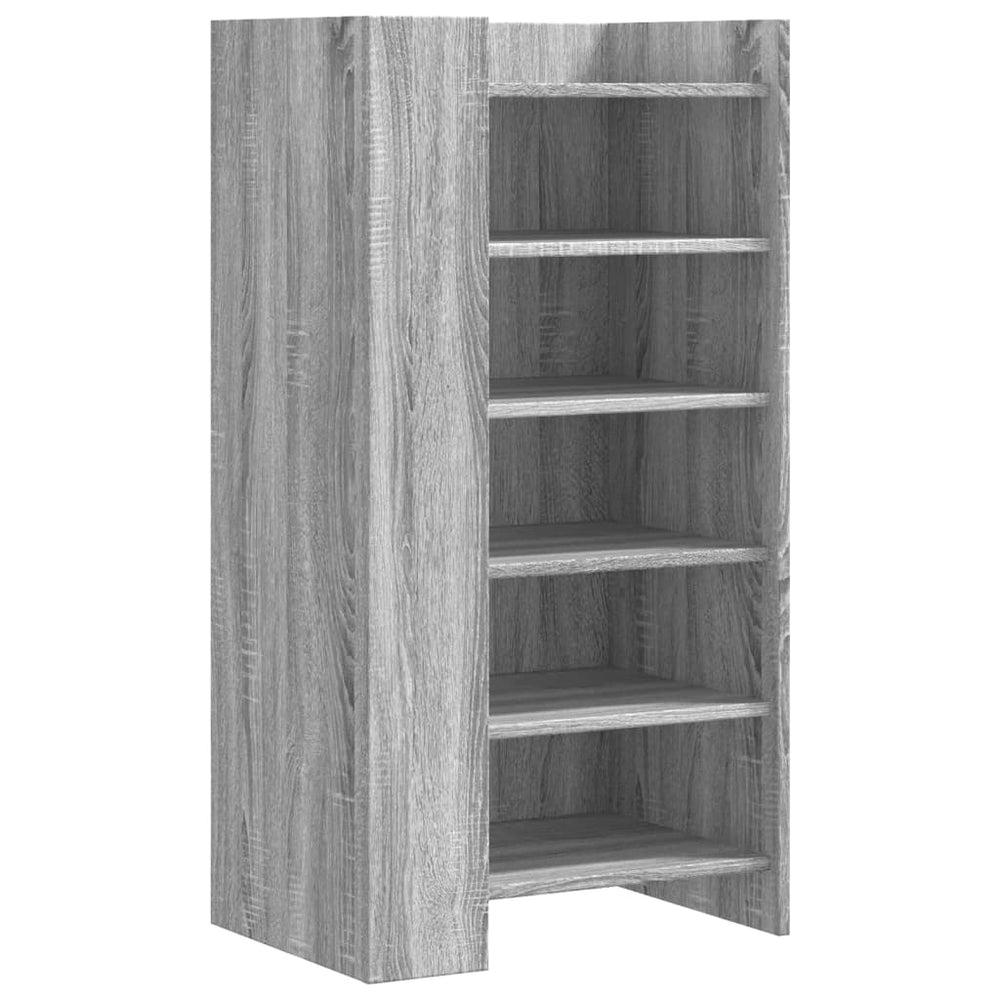 Schuhschrank Grau Sonoma 52x37,5x100 cm