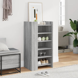 Schuhschrank Grau Sonoma 52x37,5x100 cm