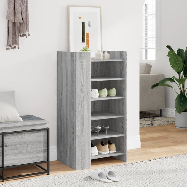 Schuhschrank Grau Sonoma 52x37,5x100 cm