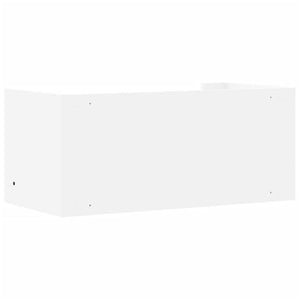 Weißes Wandregal 70,5 cm