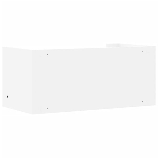 Weißes Wandregal 70,5 cm
