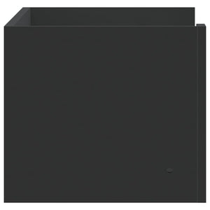 Schwarzes Wandregal 70,5 cm