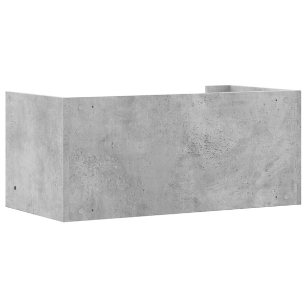 Wandregal Betongrau 70,5 cm