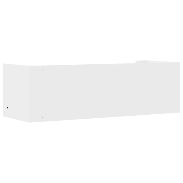 Weißes Wandregal 100 cm