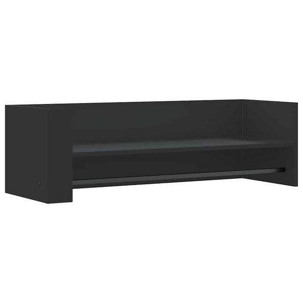 Schwarzes Wandregal 100 cm