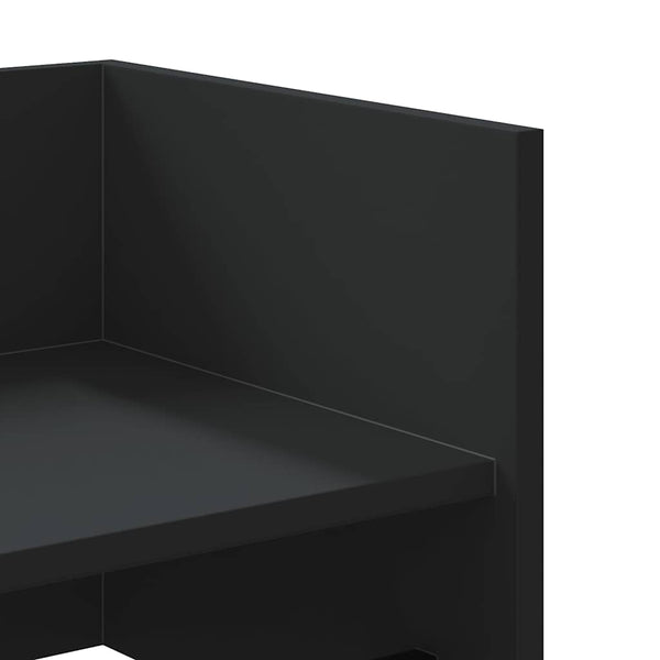 Schwarzes Wandregal 100 cm