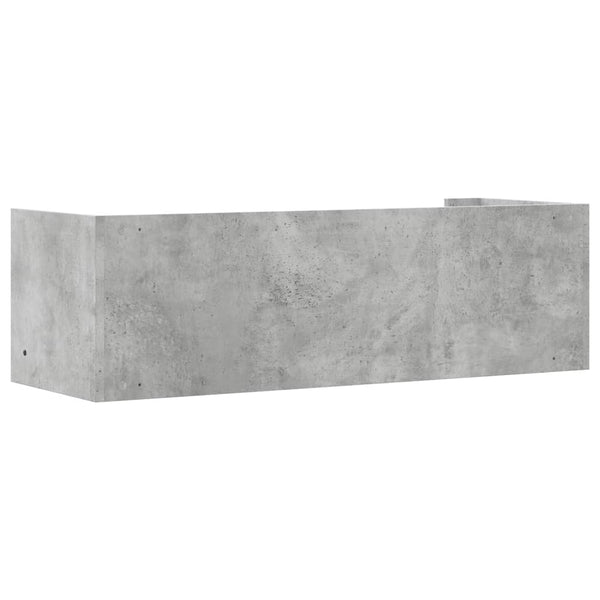 Wandregal Betongrau 100 cm