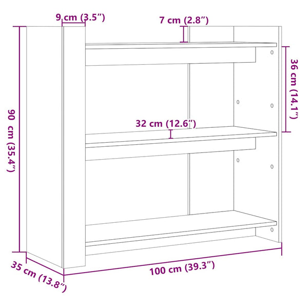 Schwarzer Konsolentisch 100x35x90cm