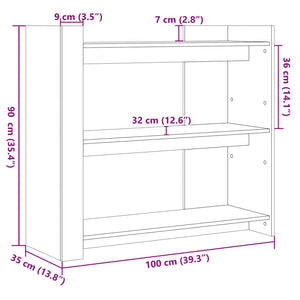 Konsolentisch Braun Eichenoptik 100 cm