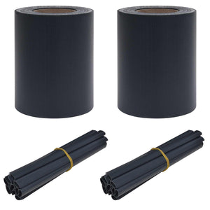 Garten Sichtschutz Dunkelgrau PVC 2er Set