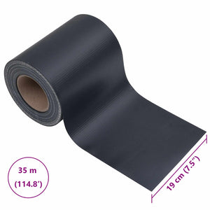 Garten Sichtschutz Dunkelgrau PVC 2er Set