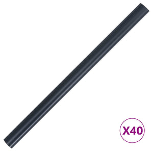 Garten Sichtschutz Dunkelgrau PVC 2er Set