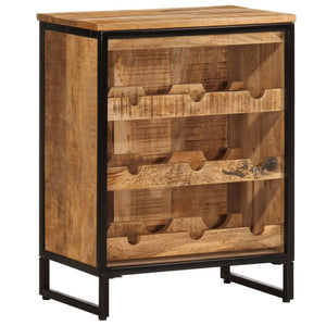 Weinregal für 9 Flaschen Massivholz Mango