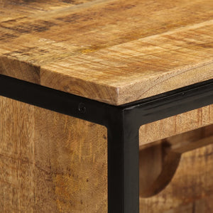 Weinregal für 9 Flaschen Massivholz Mango