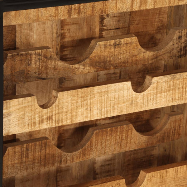 Weinregal für 9 Flaschen Massivholz Mango