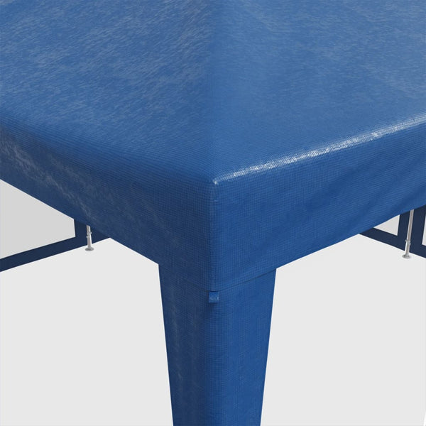 Blaues Partyzelt mit Mesh-Seitenwänden 4x4m