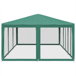 Grünes Partyzelt 6x4 m mit Mesh-Seiten