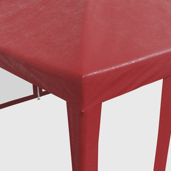 Partyzelt Rot 6x4 m mit Mesh-Seiten