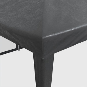 Partyzelt Anthrazit mit Mesh-Seitenteilen 8x4 m