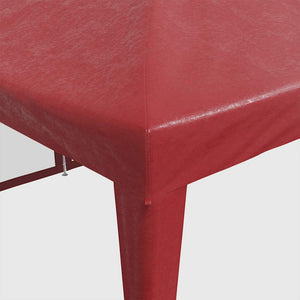Rotes Partyzelt 8x4 m mit Mesh-Seiten