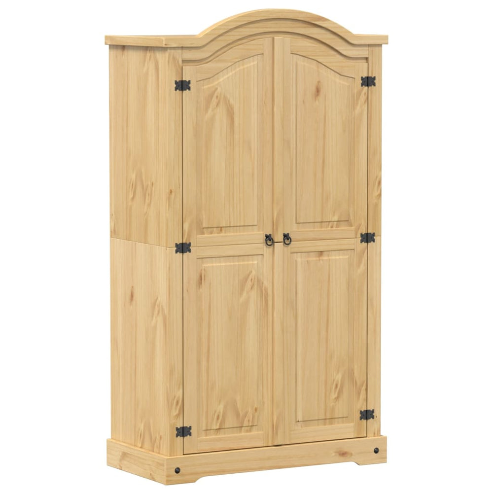 Massivholz Kleiderschrank Kiefer 102x52x186 cm