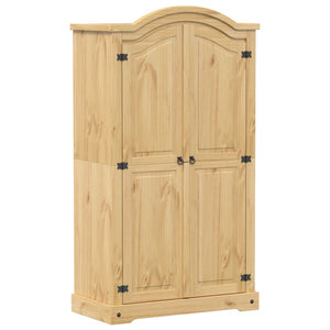 Massivholz Kleiderschrank Kiefer 102x52x186 cm