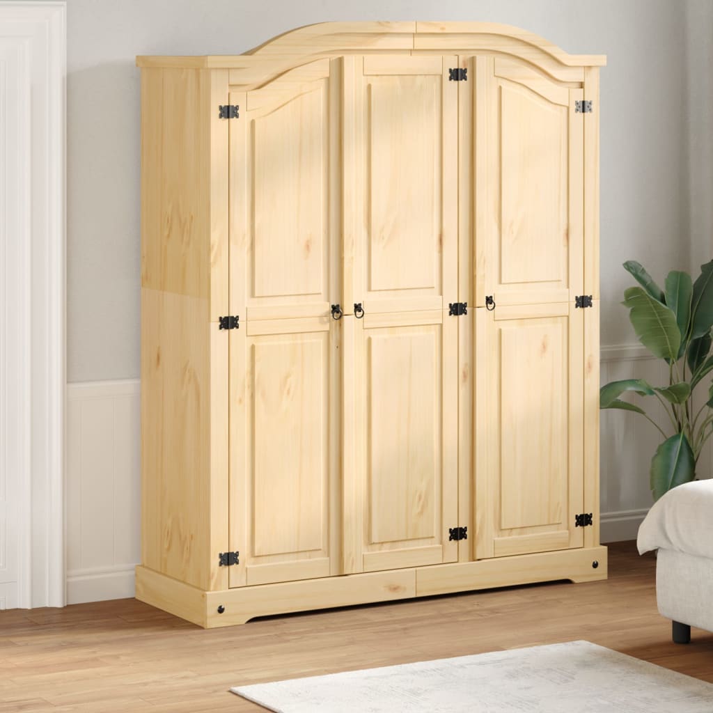 vidaXL Armoire Corona 151,5x52x186 cm Pin massif