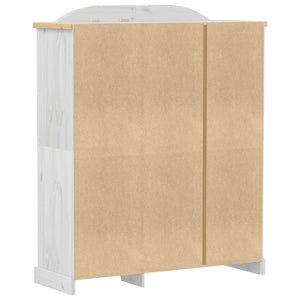 Weißer Kiefer Massivholz Kleiderschrank 151,5cm