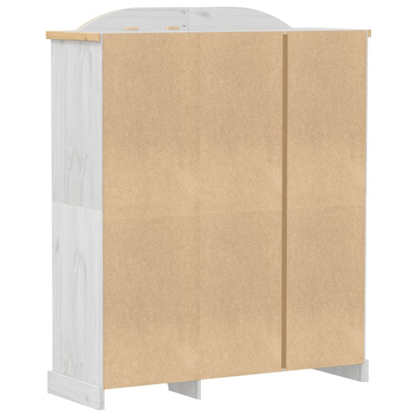 Weißer Kiefer Massivholz Kleiderschrank 151,5cm