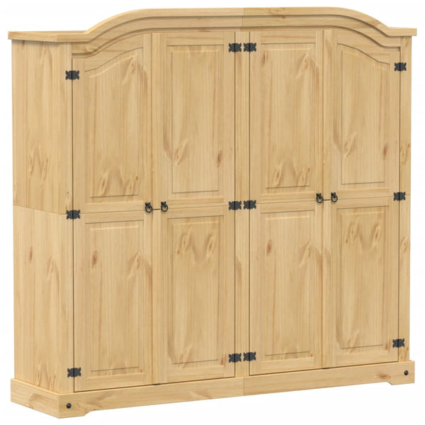 Massivholz Kleiderschrank Kiefer 194 cm