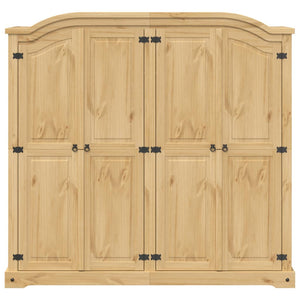 Massivholz Kleiderschrank Kiefer 194 cm