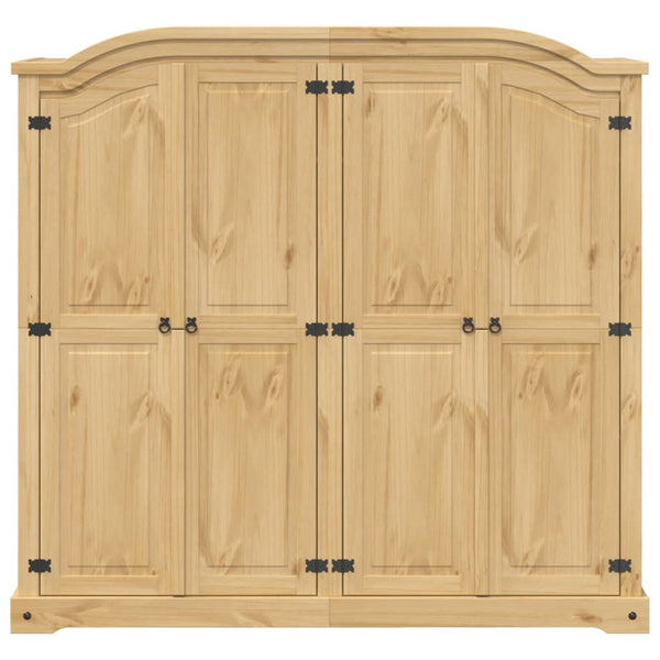 Massivholz Kleiderschrank Kiefer 194 cm
