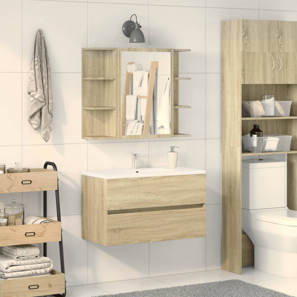Bad-Spiegelschrank Sonoma-Eiche 80cm