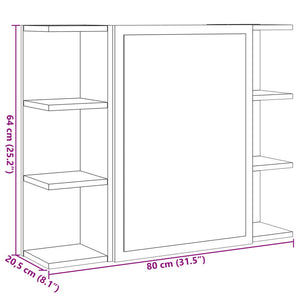 Bad-Spiegelschrank Sonoma-Eiche 80cm