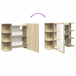 Bad-Spiegelschrank Sonoma-Eiche 80cm