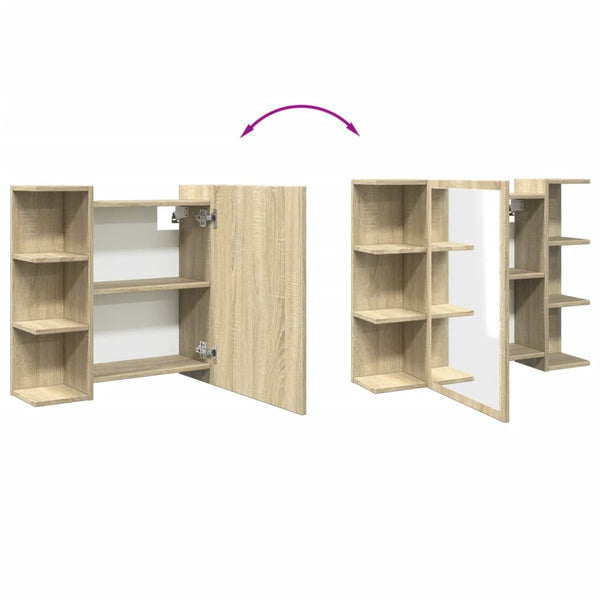 Bad-Spiegelschrank Sonoma-Eiche 80cm