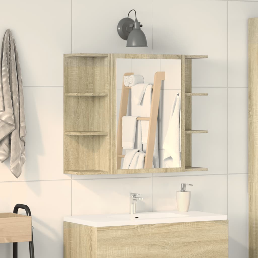 Bad-Spiegelschrank Sonoma-Eiche 80cm