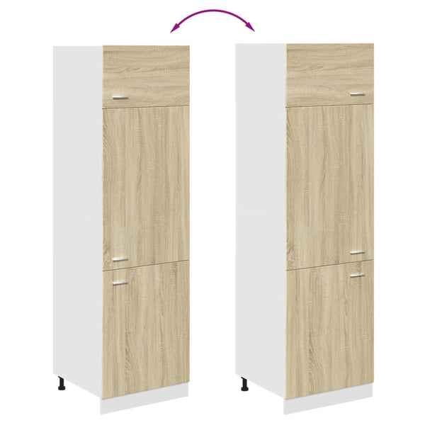 Kühlumbauschrank Lyon Sonoma-Eiche 60 cm