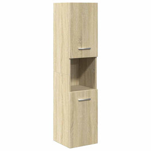 Badezimmerschrank Sonoma-Eiche 30x30x130 cm