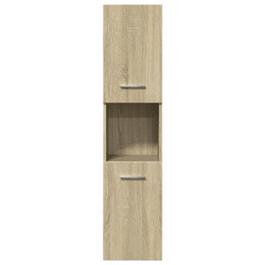 Badezimmerschrank Sonoma-Eiche 30x30x130 cm