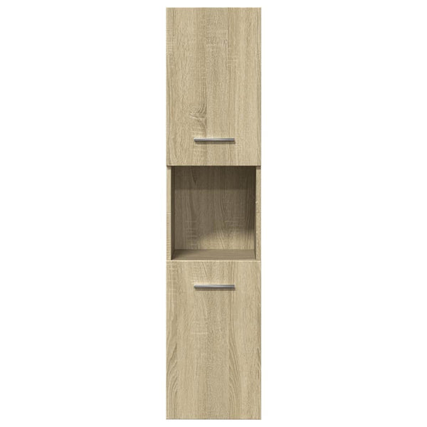 Badezimmerschrank Sonoma-Eiche 30x30x130 cm