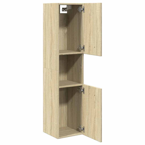 Badezimmerschrank Sonoma-Eiche 30x30x130 cm