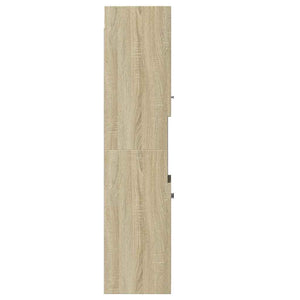 Badezimmerschrank Sonoma-Eiche 30x30x130 cm