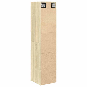 Badezimmerschrank Sonoma-Eiche 30x30x130 cm