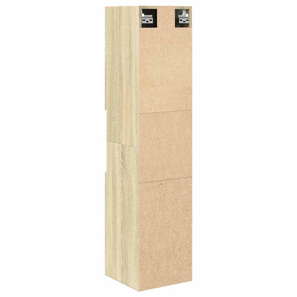 Badezimmerschrank Sonoma-Eiche 30x30x130 cm